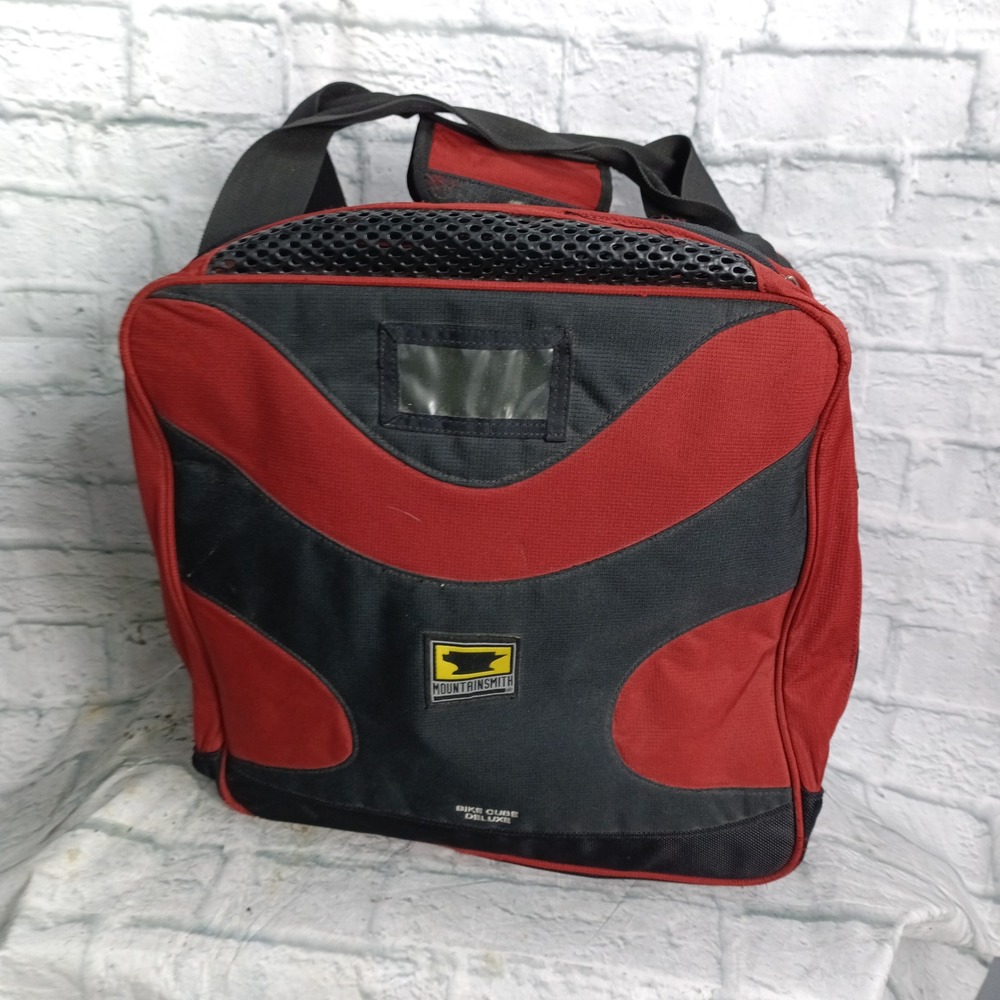 Mountainsmith Bike Cube Deluxe Cycling Gear Bag Red Black Organizer